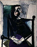 Pablo Picasso Femme assise 9-July 1953 oil painting reproduction