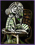 Pablo Picasso Femme dessinant (Françoise) 1951 oil painting reproduction