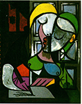 Pablo Picasso Femme écrivant 1934 oil painting reproduction