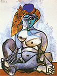 Pablo Picasso Femme nue au bonnet turc 1-December 1955 oil painting reproduction