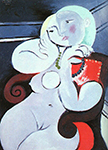 Pablo Picasso Femme nue dans un fauteuil rouge 1932 oil painting reproduction