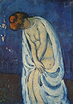 Pablo Picasso Femme sort du bain 1901 oil painting reproduction