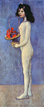 Pablo Picasso Fillette nue au panier de fleurs 1905 oil painting reproduction