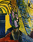 Pablo Picasso Fleurs sur une table Fall 1907 oil painting reproduction