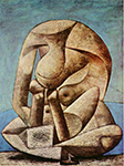 Pablo Picasso Grande baigneuse au livre 18-February 1937 oil painting reproduction