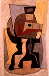 Pablo Picasso Guitare et parition sur gueridon 1920 oil painting reproduction