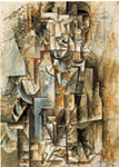 Pablo Picasso Homme à la guitare Spring 1912 oil painting reproduction