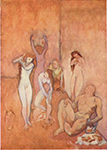 Pablo Picasso Le Harem Summer 1906 oil painting reproduction