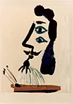 Pablo Picasso Le peintre et sa pallette 27-April 1967 oil painting reproduction