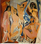 Pablo Picasso Les Demoiselles d'Avignon 1907 oil painting reproduction