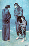 Pablo Picasso Les pauves au bord de la mer 1903 oil painting reproduction