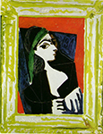 Pablo Picasso Portrait de Jacqueline 3-December 1957 oil painting reproduction