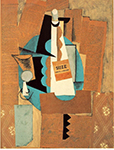 Pablo Picasso Verre et bouteille de Suze Fall 1912 oil painting reproduction