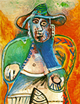 Pablo Picasso Vieil homme assis 26-September 1970 oil painting reproduction