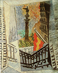Pablo Picasso Vue sur le monument de Colomb 1917 oil painting reproduction