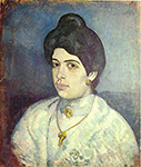 Pablo Picasso Portrait de Corina Romeu 1902 oil painting reproduction