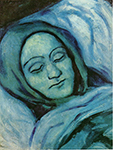 Pablo Picasso Tête d'une femme morte 1902 oil painting reproduction