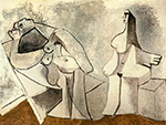 Pablo Picasso Deux femmes assises. 1958 oil painting reproduction