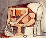 Pablo Picasso Femme a la Toilette. 12-February 1961 oil painting reproduction