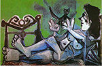 Pablo Picasso Femme nue couchée. 18-March 1964. oil painting reproduction