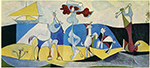 Pablo Picasso La joie de vivre (Pastorale). Fall 1946 oil painting reproduction