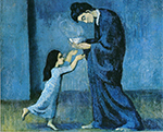 Pablo Picasso La Soupe. 1903 oil painting reproduction
