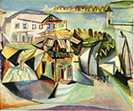 Pablo Picasso Le café à Royan (Le café). 15-August 1940 oil painting reproduction
