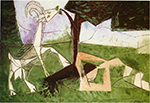 Pablo Picasso Le printemps. 20-March 1956 oil painting reproduction