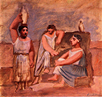 Pablo Picasso Trois femmes à la fontaine. 1921 oil painting reproduction