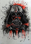 Abstract Darth Vader 1 painting for sale
