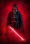 Darth Vader with Light Saber 1 painting for sale