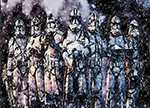 Group of Stormtroopers painting for sale