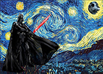 Starry Darth Vader painting for sale